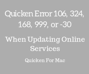 Quicken Mac Download Error 324